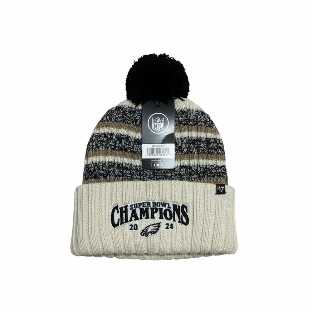 Super Bowl Champions Knit Beanie with Pom-Pom